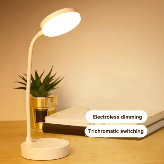 LED Night Light 3 Levels Dimmable Flicker Free Eye Protection USB Rechargeable Battery Powered Portable Touch Table Light