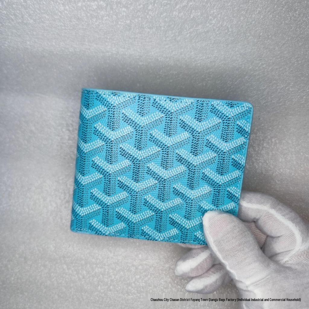 2025 Trendy Dogtooth Wallet: Goyard Style, Multi-Card Slots, Versatile European & American Fashion Accessory.