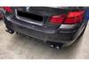 BMW 535li M5 Quad Outlet Carbon Fiber Exhaust Tailpipe (Stainless Steel, F10/F18)