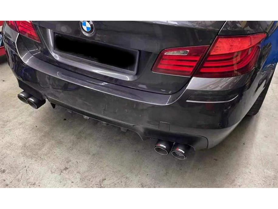BMW 535li M5 Quad Outlet Carbon Fiber Exhaust Tailpipe (Stainless Steel, F10/F18)