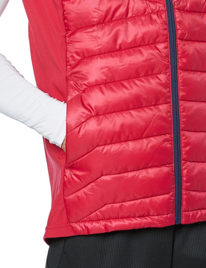 Mizuno Techfill Hybrid Training Cold Ski Patrol Size M Vest, Protection, Moisture-Wicking, Heat-Retaining, Washable, 32MEA537, Red,