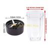 L8RE 16Oz Plastic Cups Replacement Parts Mixer Blade Juicer Cups for Magic 250W MB1001 Series Juicer