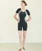 Jeteseu Women'S Aqua Short Sleeve 3/4 Indoor Half-Body Swimsuit L_4A8246