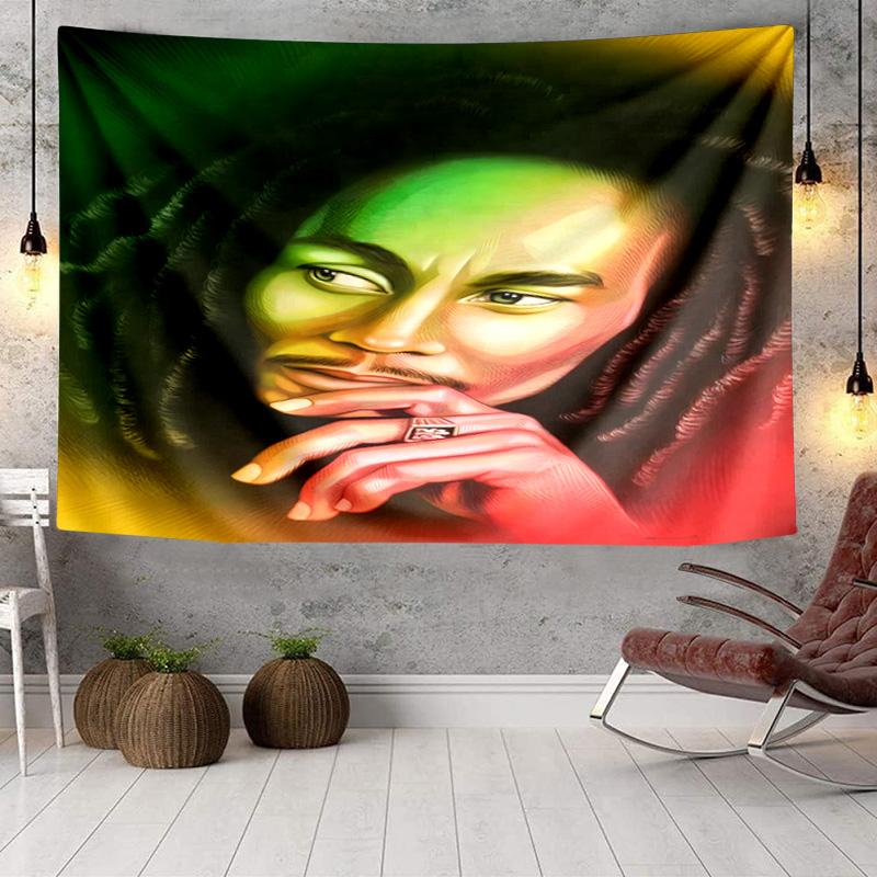 Bob Music Vibrant Art Tapestry, Unique Design Tapestry, Wall Decor for Bedroom,Livingroom, Playroom,Heartwarming Fan Holiday Gifts