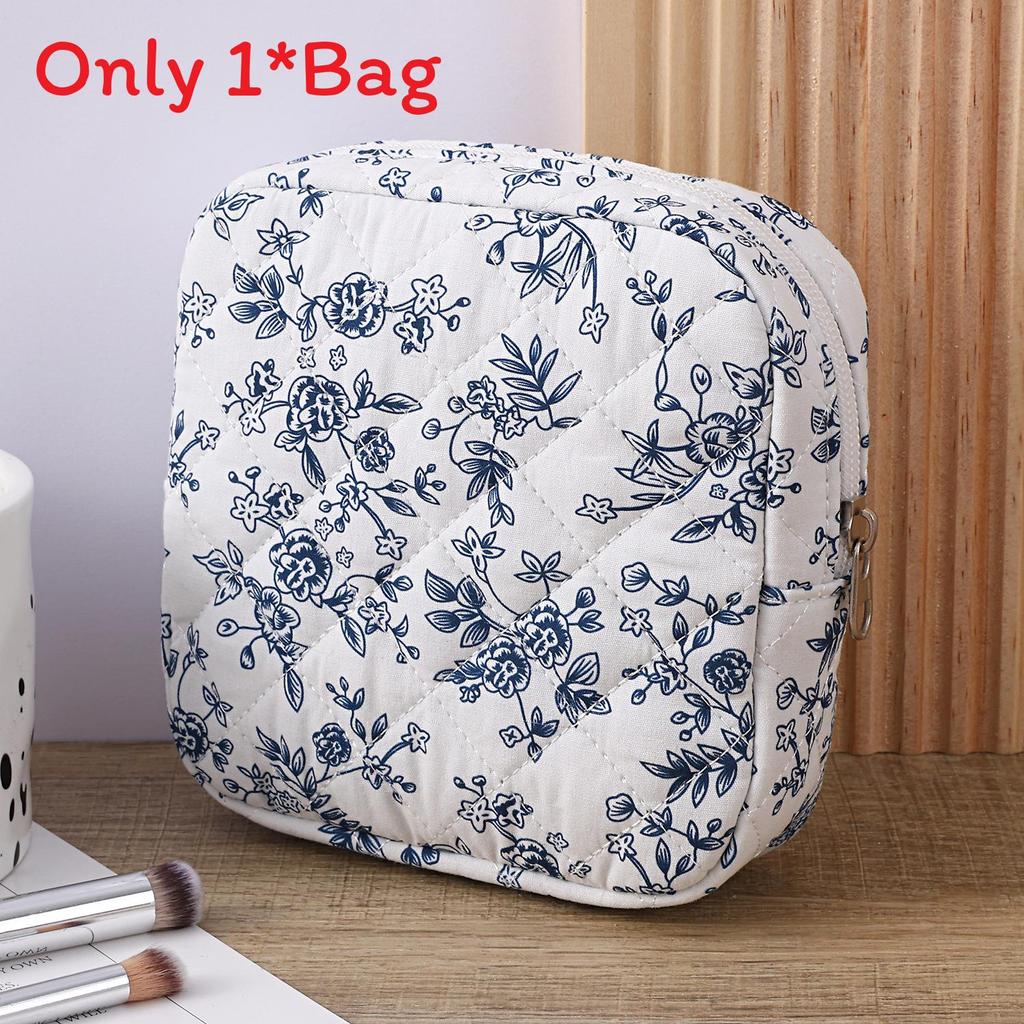 Cotton Feminine Hygiene Pad Storage Bag Large Capacity Breathable Womens Travel Organizer For Daily Use