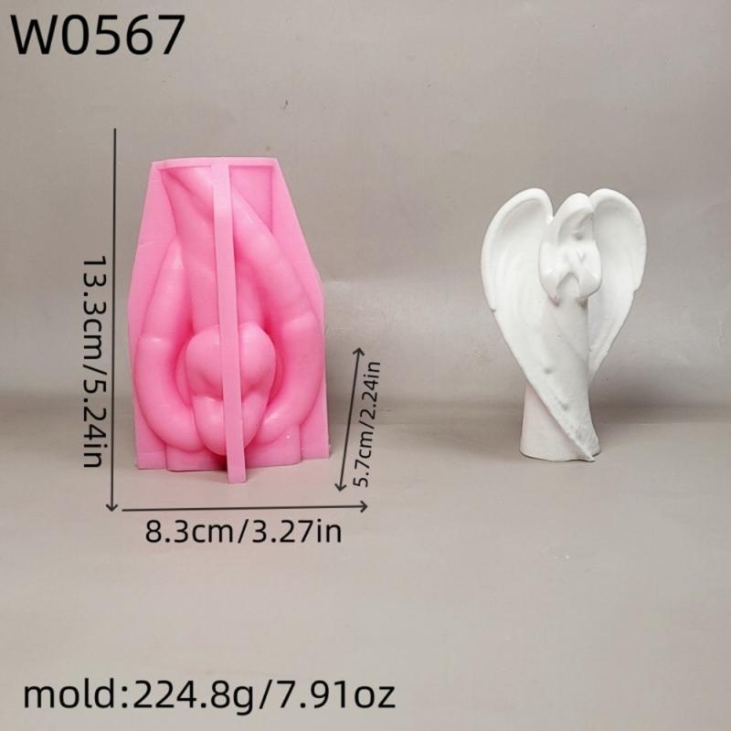 Angel Wing Silicone Molds for Handmade Candle Soap Home Decoration Multipurpose Silicones Moulds for Epoxy Resin Craft