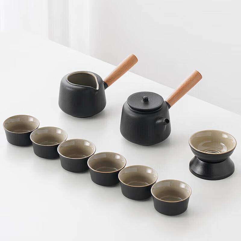 Automatic Ceramic Kung Fu Tea Set with Kettle and Tray