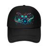 Rhythm Pulse Drum Kit Spectrum Mesh Baseball Cap Polyester Forward Observations Hat Adjustable Golf Hat Summer