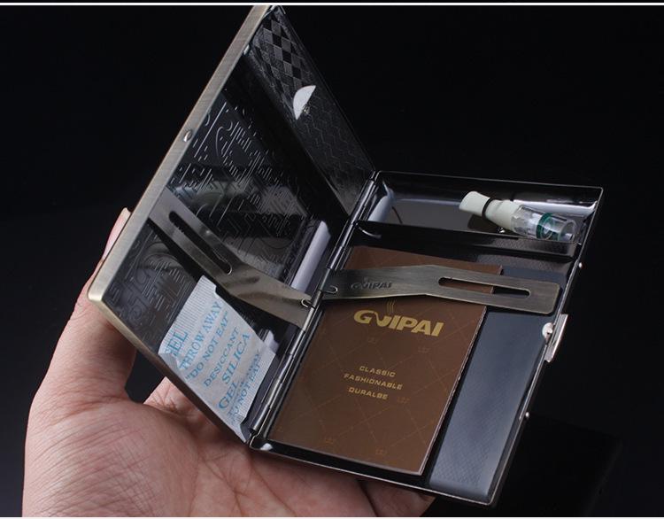 Noble Pie GP9029 Bronze Floral Multifunctional Cigarette Case & USB Lighter (Holds 20 Cigarettes)