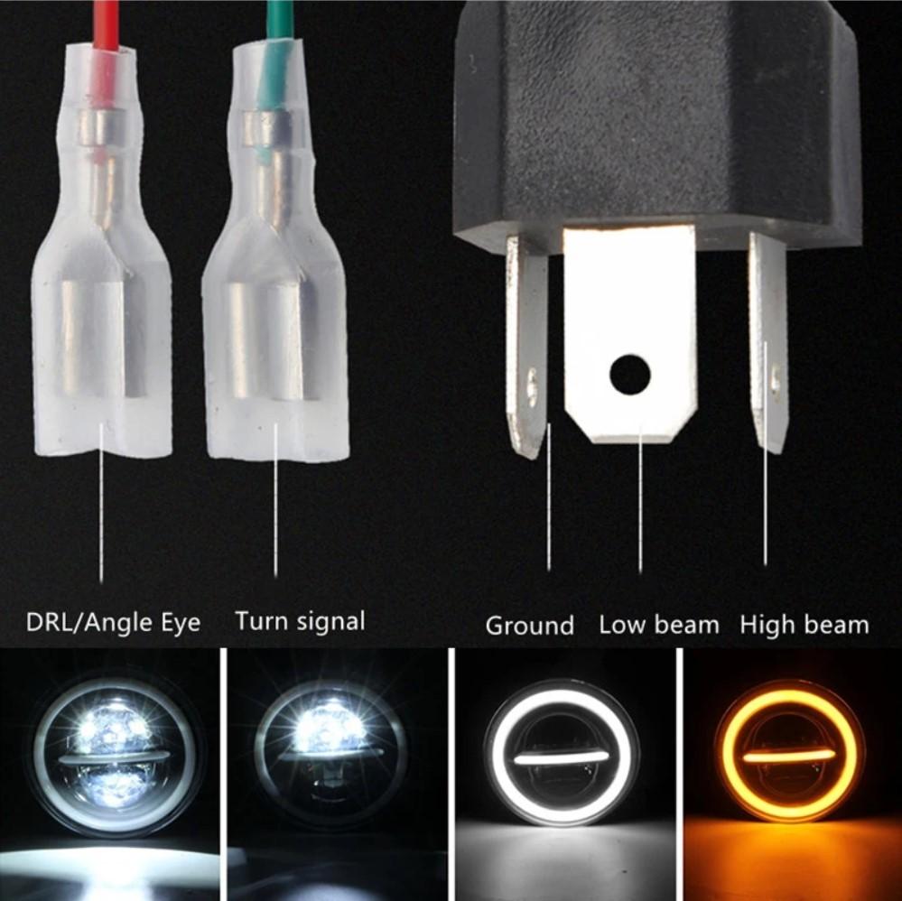 1 Stück Frontleuchte 7" Voll-LED Q, 12V Off-Road