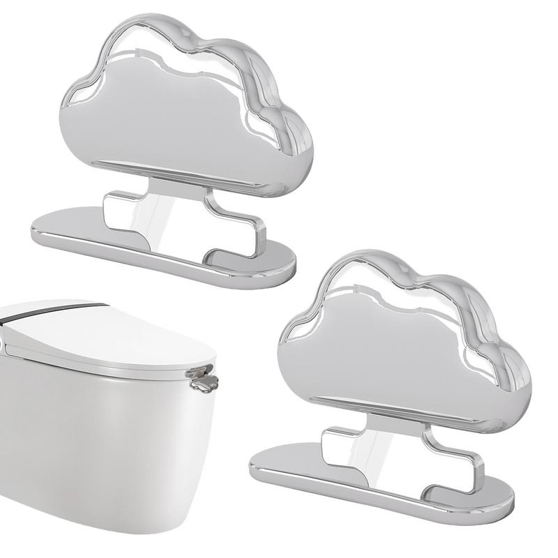 Cloud Shaped Toilet Seat Lifters self Adhesive Toilet Lift Tool Fashion Easy Installation Seat Cover Lift Handle Bathroom
