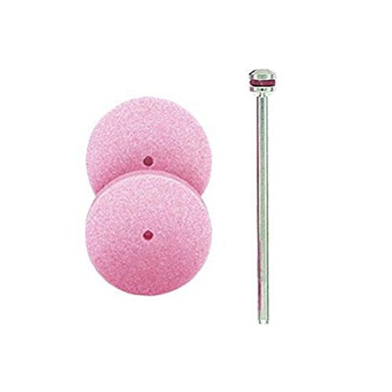 PROXXON Grinding Wheel with Shaft Shaft WA Grinding Wheel 2-Disc (7-Pack) [22mm Disc, 2.35mm Diameter, No. 150] No. 26303-7