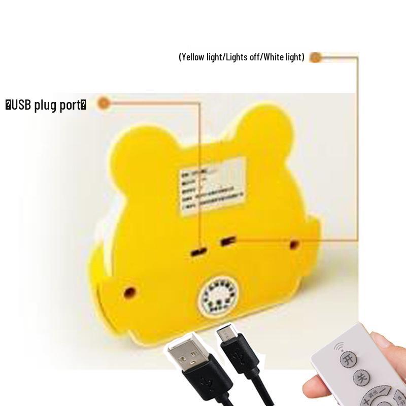Remote-Control Plug-In & Rechargeable Night Light for Newborns - Ideal for Bedside, Breastfeeding, and Nighttime Baby Care