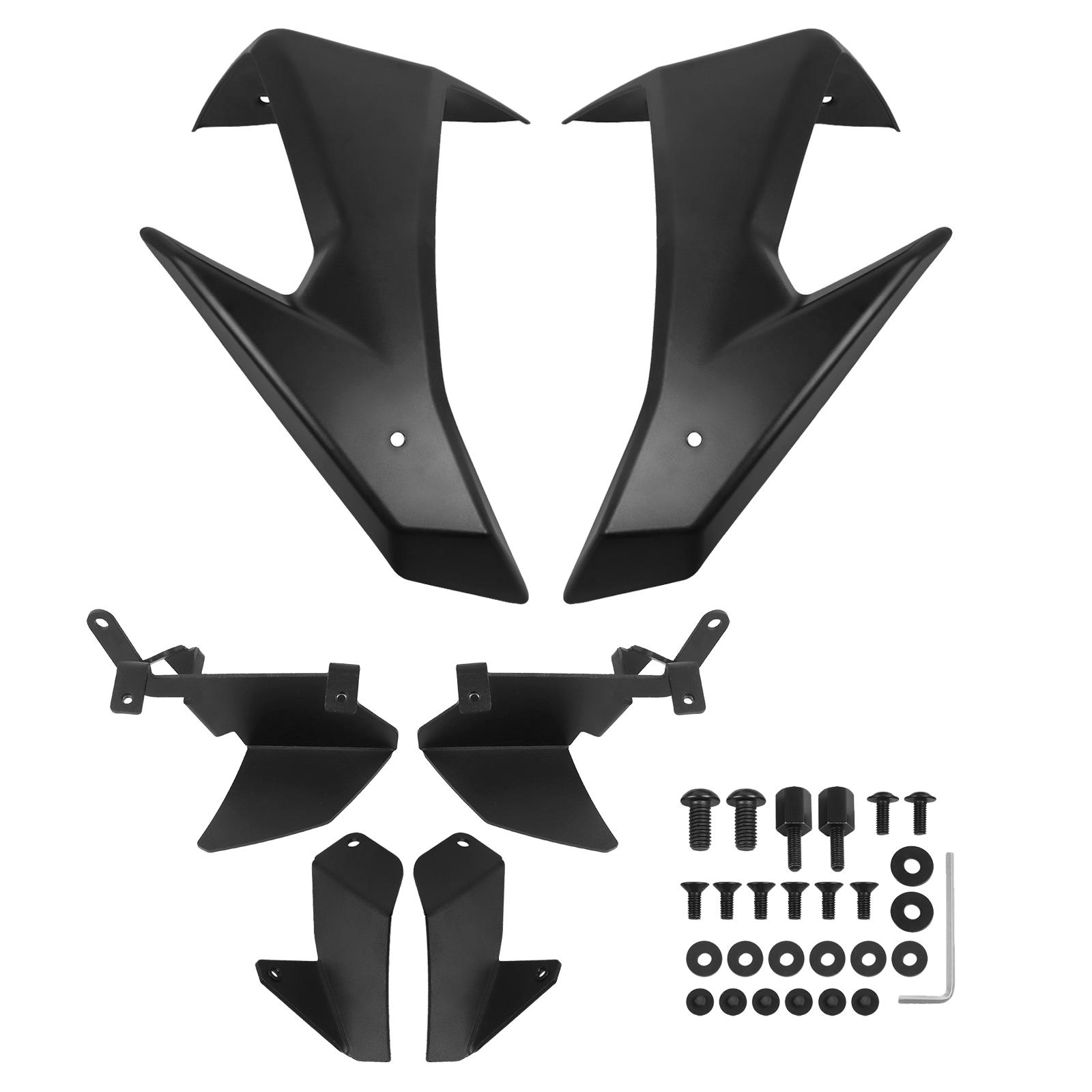 

Мотоциклетный передний спойлер Downforce Winglet для Suzuki GSX-8S GSX 8S GSX8S 2025 2025 Frontal Sport Naked Aerodynamic Wing Kit чёрный