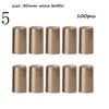 100Pcs PVC Wine Heat Shrinkable Cap Tear Tab Red Wine Shrink Film Wrap Straight Mouth Black Wine Bottle Cap