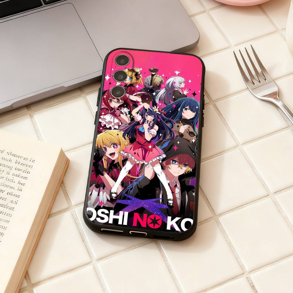 Anime O-Oshi no ko  phone Case For Samsung Galaxy A73,A72,A71,A70,A53,A52,A51,Others Soft Black Shell