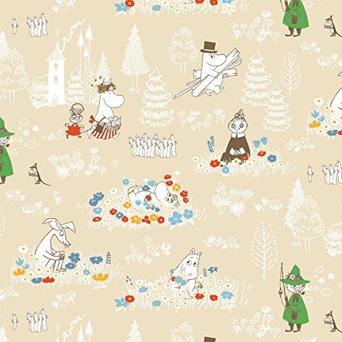 baby.e-sleep Moomin Baby Bedding Set (7-Piece Mini), Made in Japan, Sunny Beige