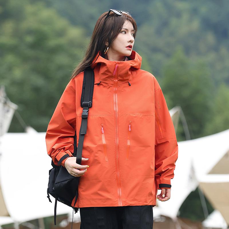 Chunqiu Bird Unisex Windproof Waterproof Loose Jacket - Heat-Sealed Outdoor Windbreaker