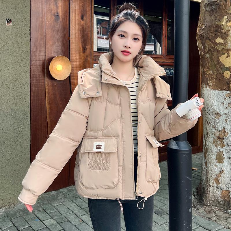 Thickened down cotton-padded clothes women's short winter new small fashion loose and thin cotton-padded jacket jacket