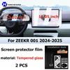 For ZEEKR 001 2024-2025 Car Interior GPS Navigation Matte Anti-glare Protective Film LCD Screen Tempered Glass Film Accessories