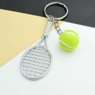 Tennis Keychain: Mini Sports Equipment Souvenir & School Prize