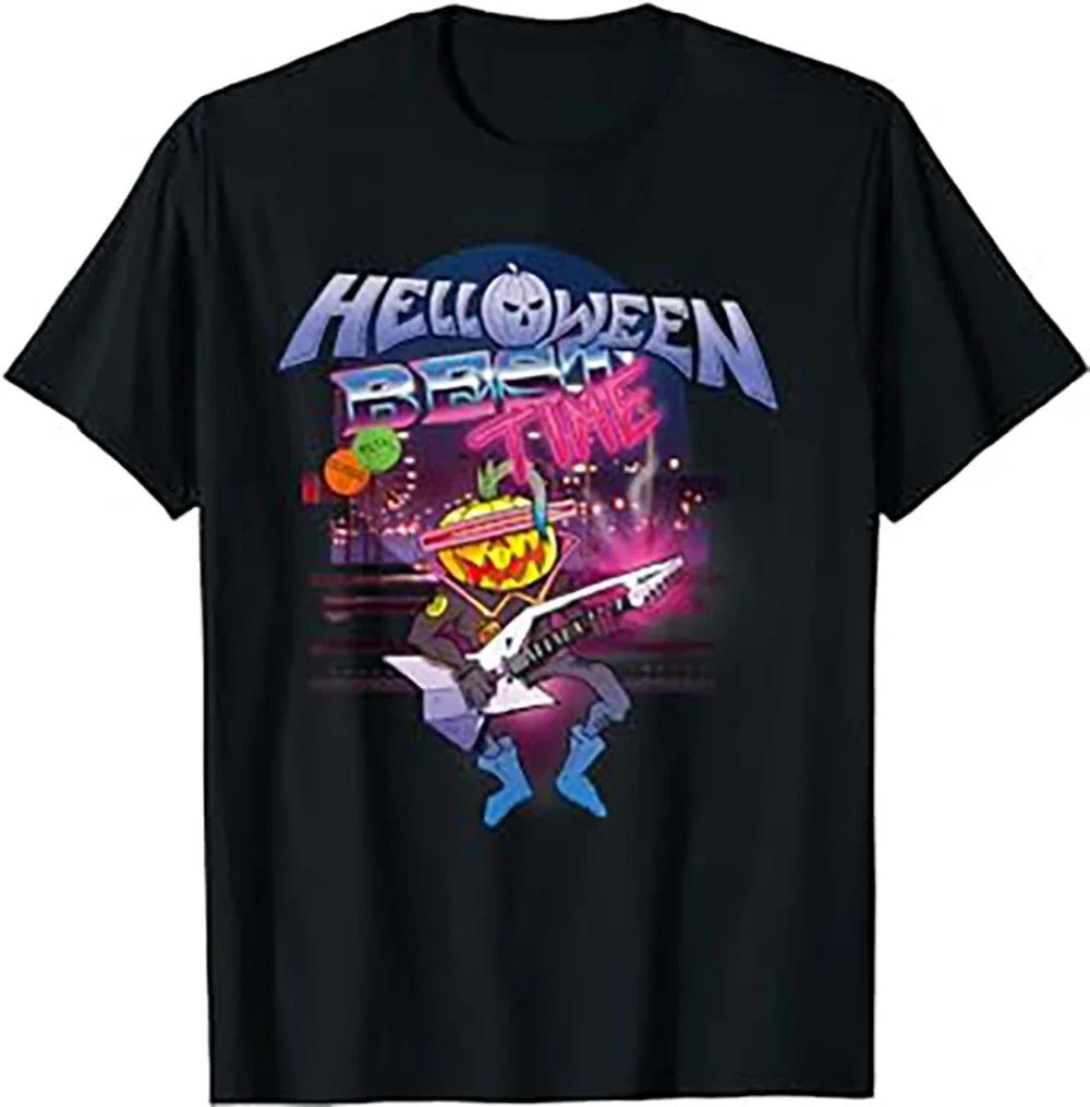 

Summer Mens Clothing Helloween Best Time TShirt For Men Printed Fashion New Casual Pure Cotton 100 Mens TShirt 4XL