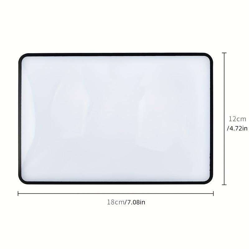 Card-Type Magnifying Glass Transparent Pvc Bookmark Portable And Compact Convenient For Reading With Magnification Effect