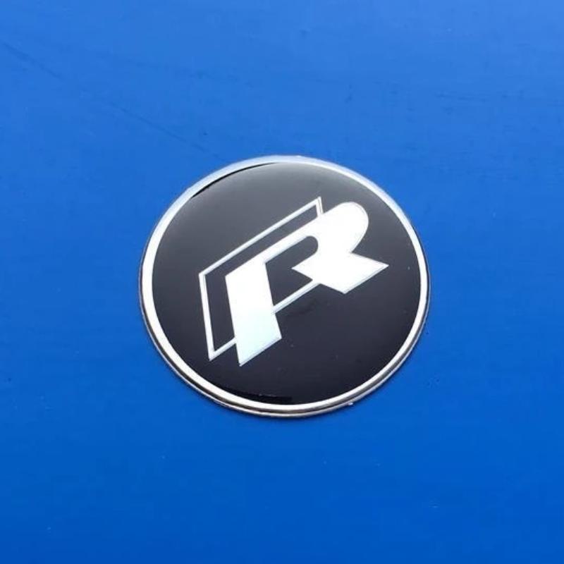 1Pc 4.5cm Car Steering Wheel Emblem Badge Sticker Decoration Accessories