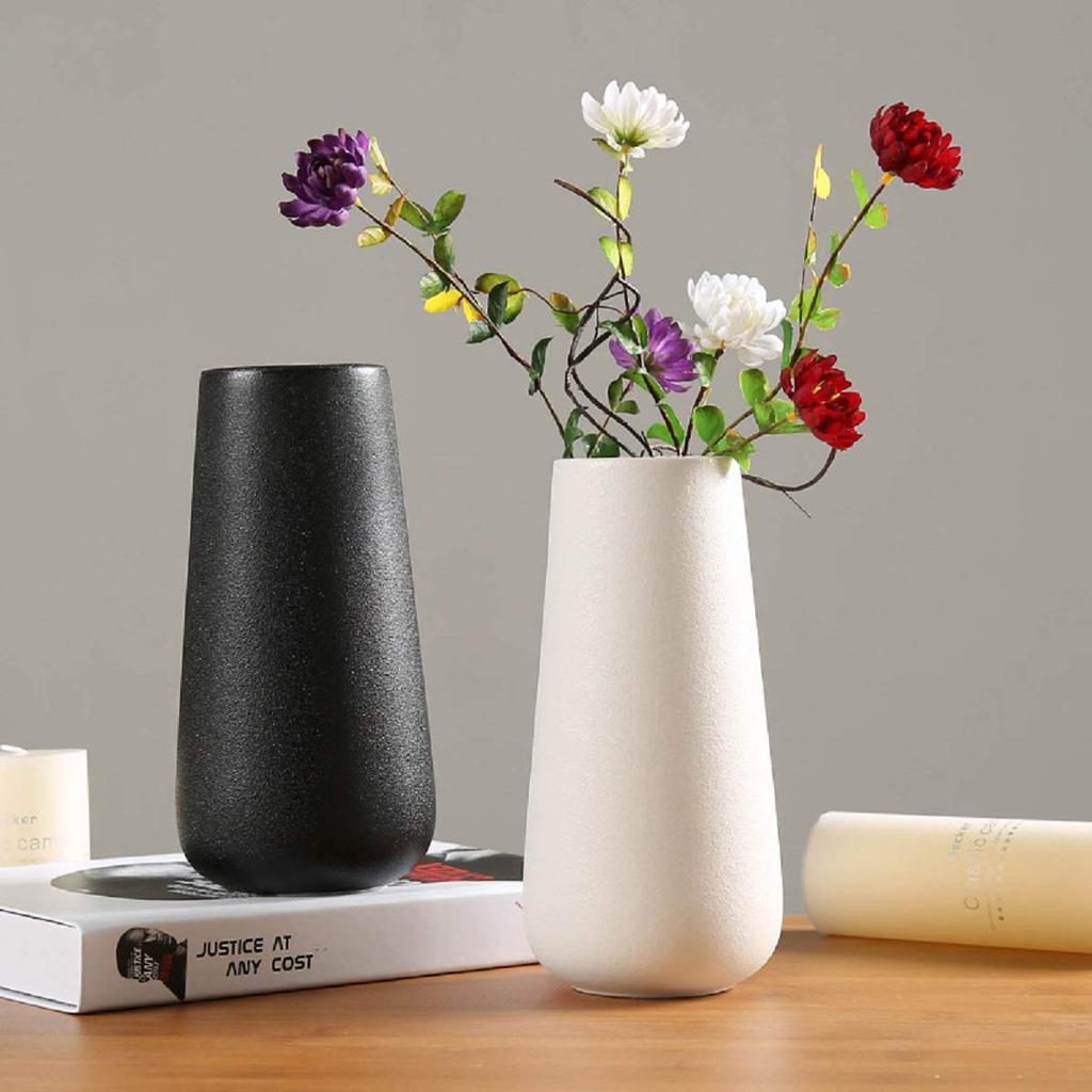 White Ceramic Vase, Nordic Japanese Vase, Flower Pot, White Nordic Pottery, Antique Style, Large