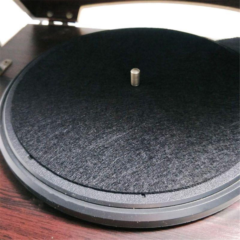 Anti-static Felt Turntable Mat for LP Vinyl Record Player 7mm enter Hole Diameter Mat Nonslip Turntable Felt Mat