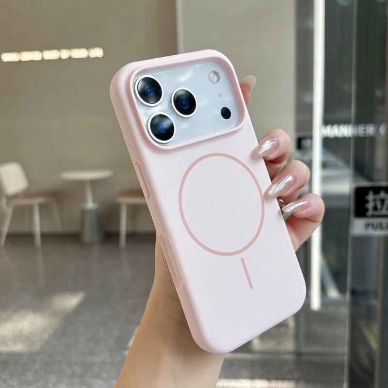 Soft Liquid Silicone Phone Case for Magsafe Mag Safe iPhone 17 Air 16 Pro Max 15 Plus 14 13 17Pro 16Pro 15Pro Magnetic Shockproof Back Phone Cover