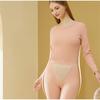 Conjunto de ropa interior acolchada gruesa de cachemira para mujer, de otoño e invierno, con protección térmica de terciopelo para el abdomen y la cintura