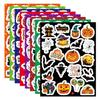 160pcs 8 Sheets Christmas Halloween Easter Stickers Laser Bunny Egg Cartoon Holographic Waterproof Removable Vinyl Sticker Decor