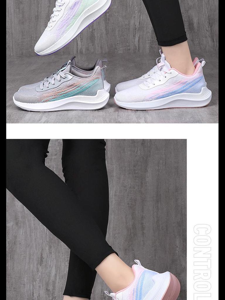 Women's 2024 Autumn Shock-Absorbing, Lightweight Mesh Running Shoes - Comfortable, Soft Sole Fitness & Casual Sneakers