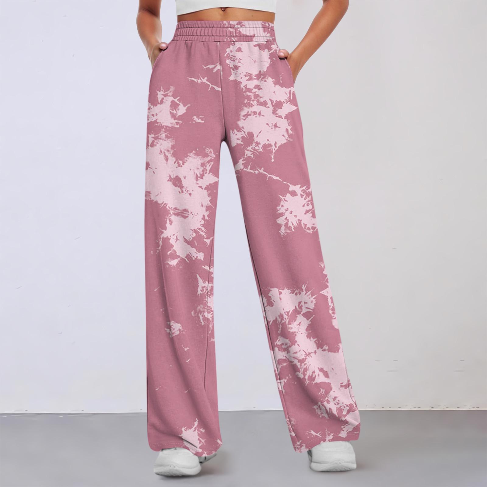 

Женская рабочая одежда, спортивные штаны, повседневные свободные флисовые брюки для бега с высокой талией, женские спортивные штаны, повседневные брюки, штаны для йоги, домашняя одежда M розовый