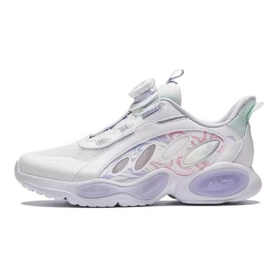 Kids Lingyue Comfortable Casual Non-Slip Shock Absorbing Breathable Low-Top Running Shoes Kids Sneaker White Purple A322425536-3