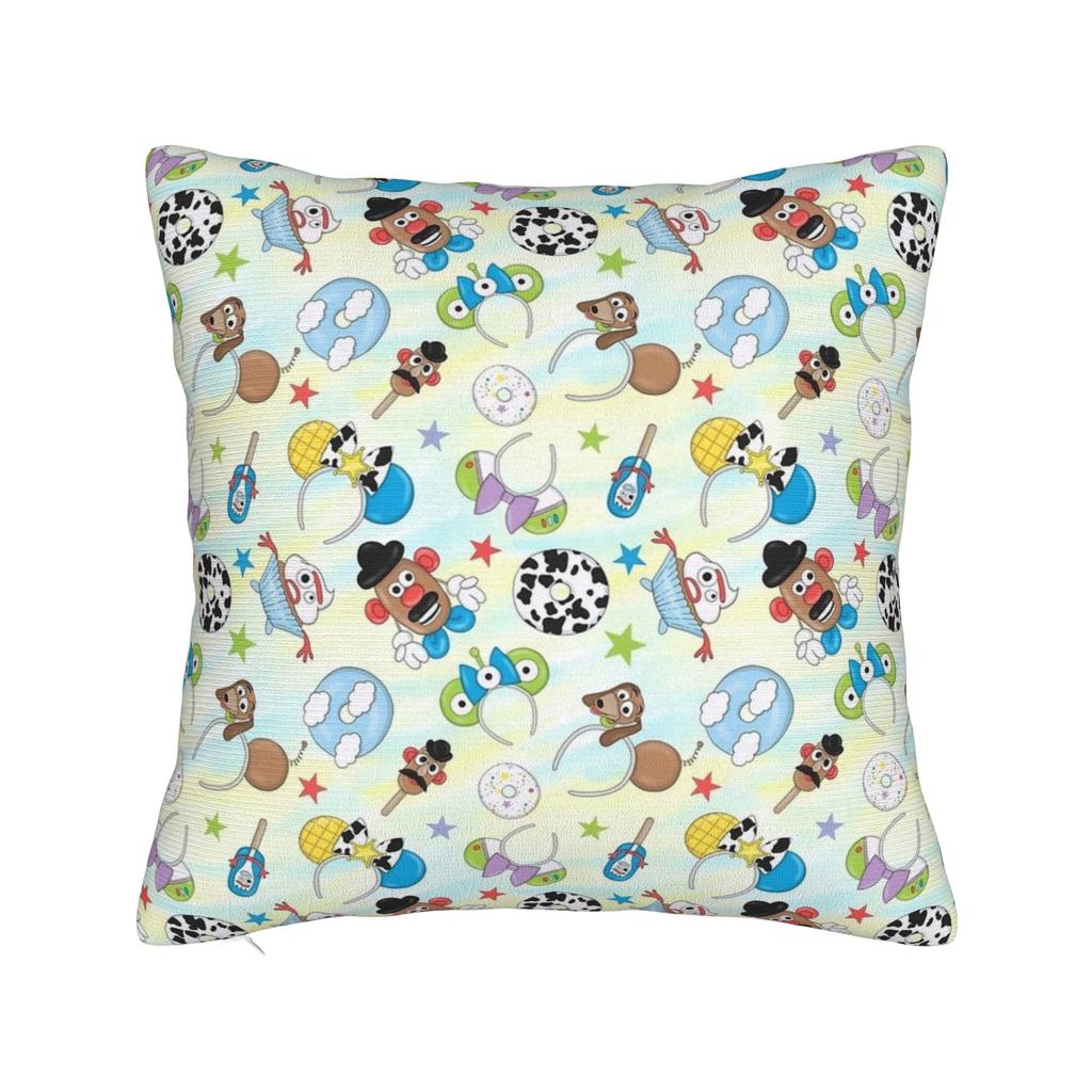Digital painting of Woody from Toy Story 4 Square Pillow Case Cushion Cover Zippered Decor Pillowcase for Living Room 45x45cm