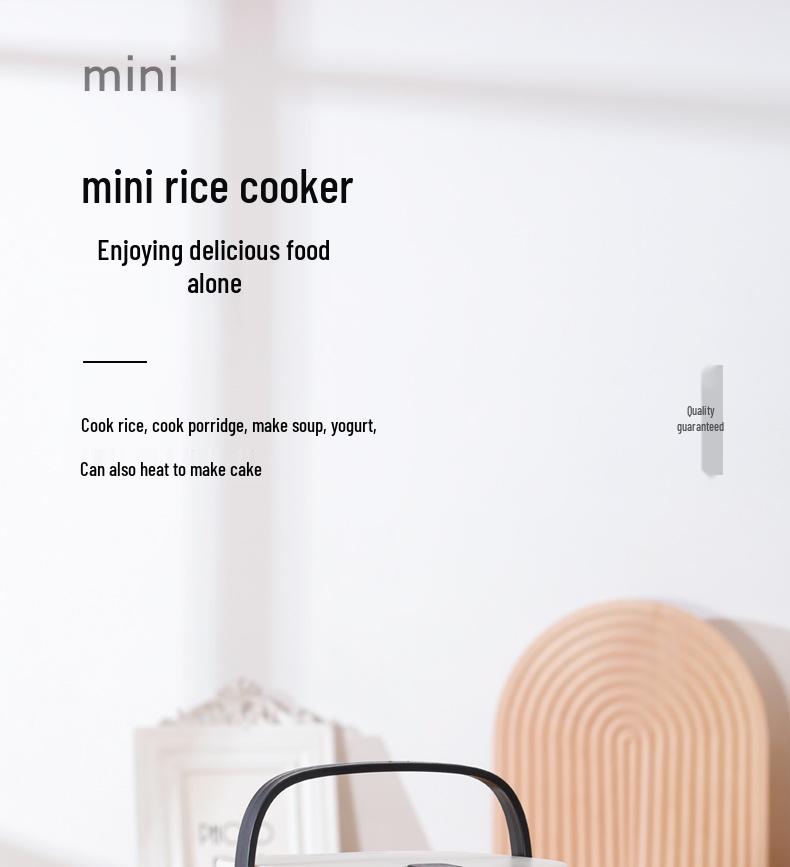 Kompakter Mini-Reiskocher für 1-2 Personen - Multifunktionale Küchengerät, Ideal für Zuhause und als Geschenk