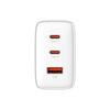 Baseus Cube Pro GaN 65W Charger - White | Dual USB-C & USB-A Ports for Fast Charging