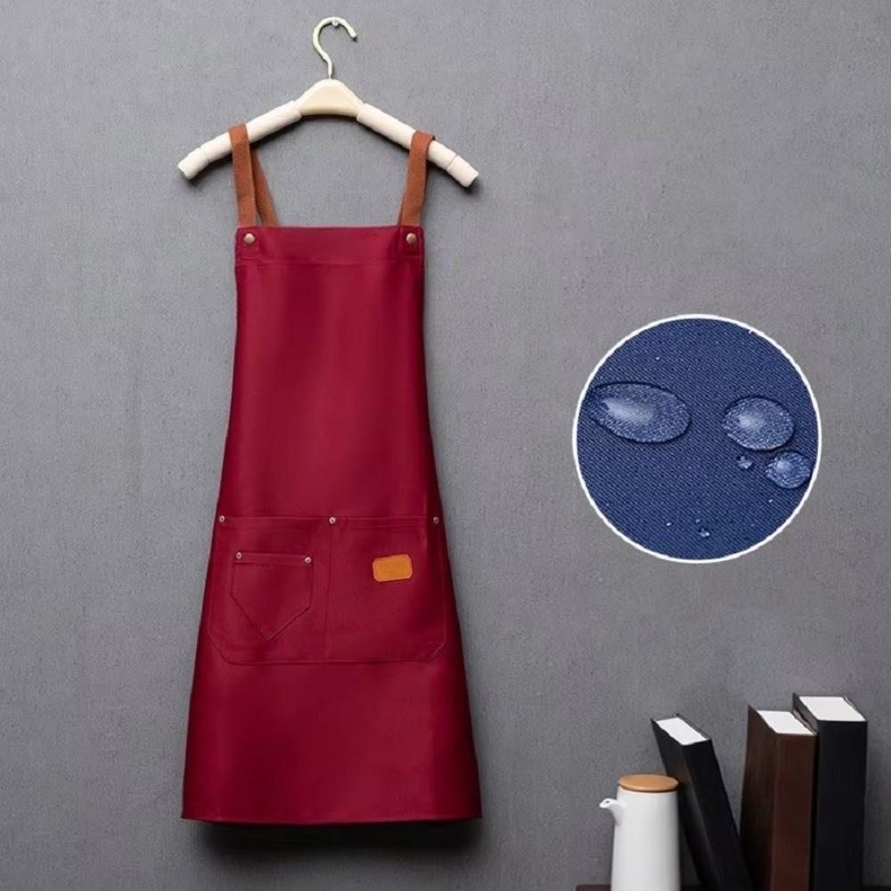 Anti Dirty Kitchen Apron Breathable Barber Apron New Coffee House Uniform