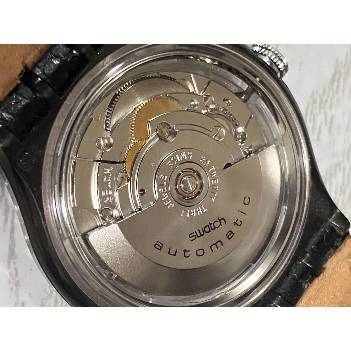 Used [Rare] SWATCH Swatch ROPPONGI Automatic Black. Working item.
