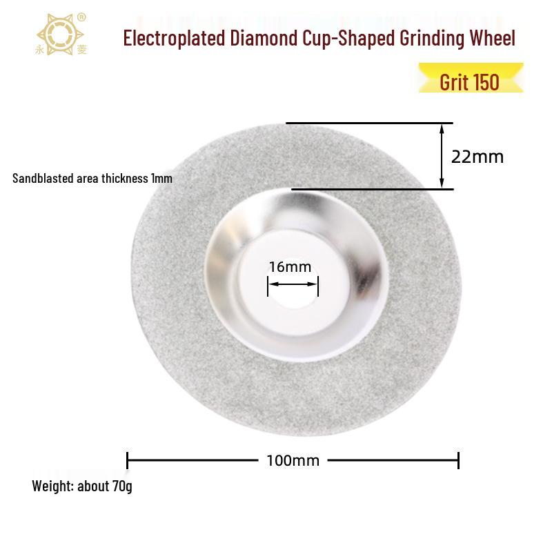 Titanium & Nickel Plated Diamond Cutting Disc for Ceramic, Jade, and Glass - Seam & Grout Cleaning Blade