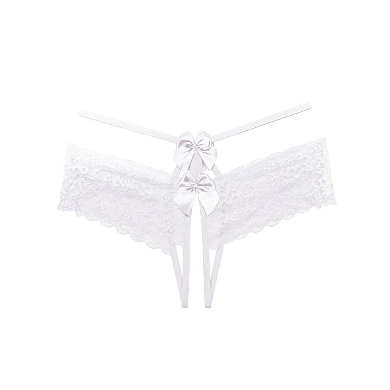 Long night long fun panties open free temptation sexy perspective hollow lace briefs thin women