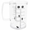Kai Nyammy Cat Measuring Cup, 500ml, Made in Japan, Dishwasher Safe, DH2728