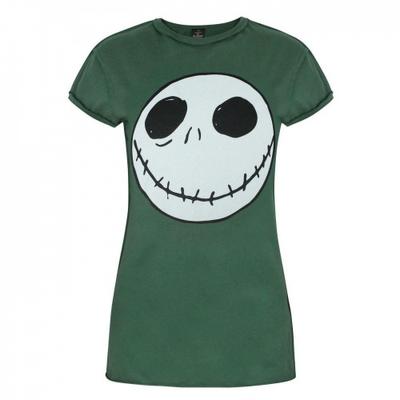 Womens/Ladies Jack Skellington Reverse Seam T-Shirt