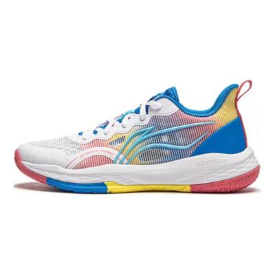 Li Ning Detské topánky Long Fist V2 Ľahká pena Protišmykové Proti okopávaniu Tlmiace nárazy Odolné voči opotrebovaniu Priedušné Odpružené Nízke basketbalové topánky YKBU026-41