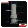 POM Anti-Corrosion Plastic Steel Connector with Internal and External Threads for Water Pipes and Tanks
