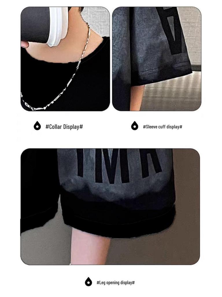 Boys' 2025 Sporty Summer Set: Trendy Short-Sleeved Pique for Older Kids