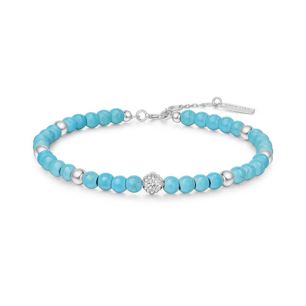 Silver Turquoise 925 Silver Bracelet B063-04H