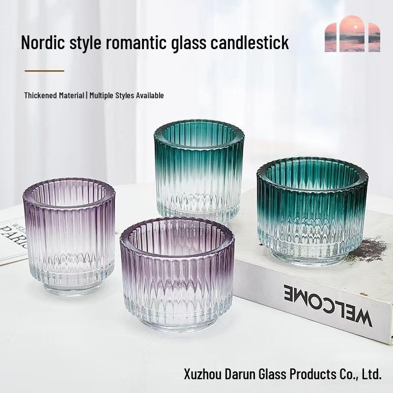 Gradient Nordic Glas Kerzenhalter Glas